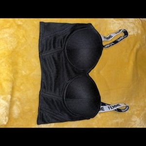 Black corset top